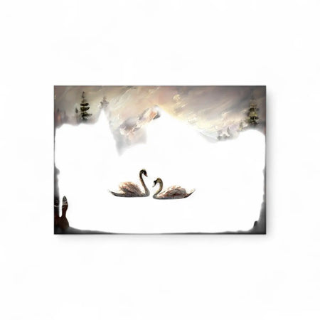 Tjhoko Paint Swan Serenity (Horizontal) Sml | 400X300 mm Decoupage Sheet