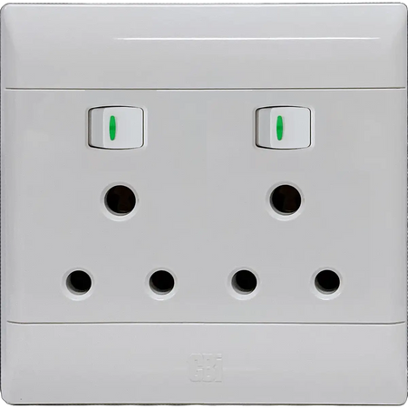 White double 4x4 socket