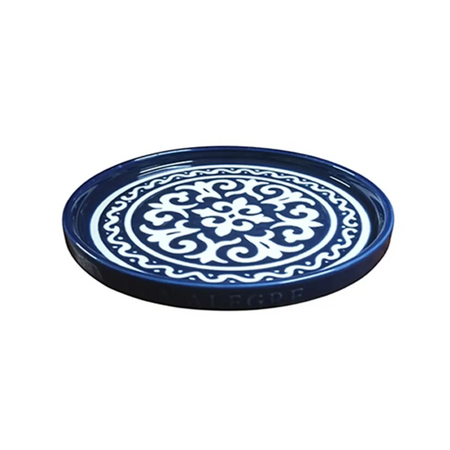 Stackable flat dinner plate