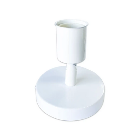 White E27 lamp holder