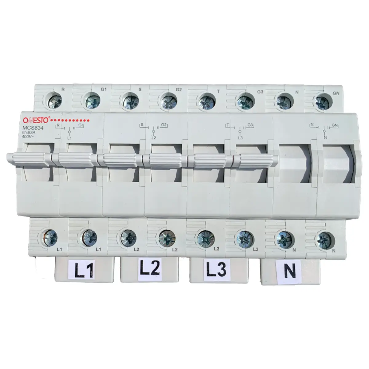 63A 4P changeover switch