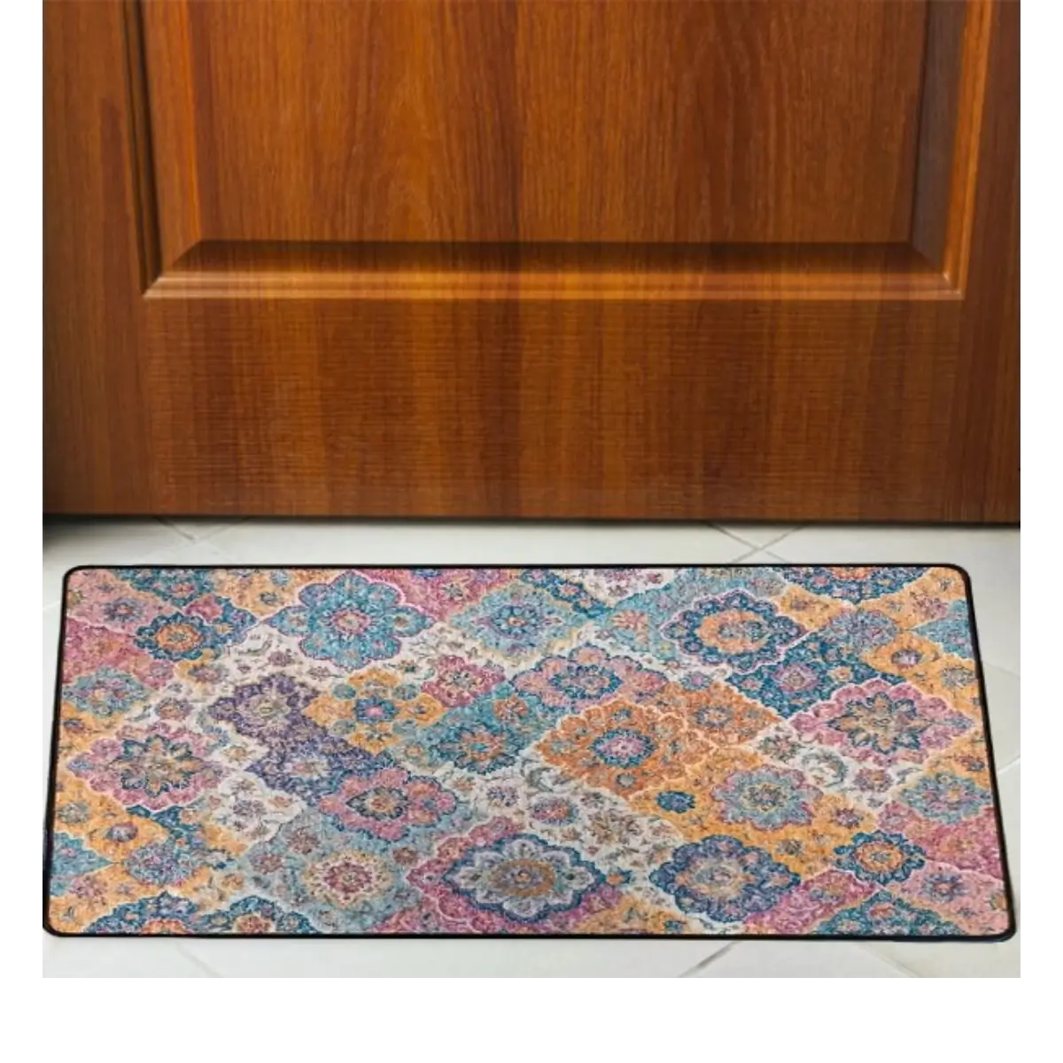 Ethnic pattern floor mat