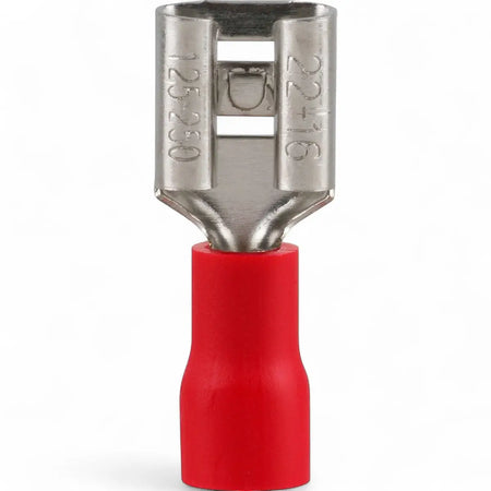 Pre-Insulated Female Disconnect Terminal - Red (8-Pack)
