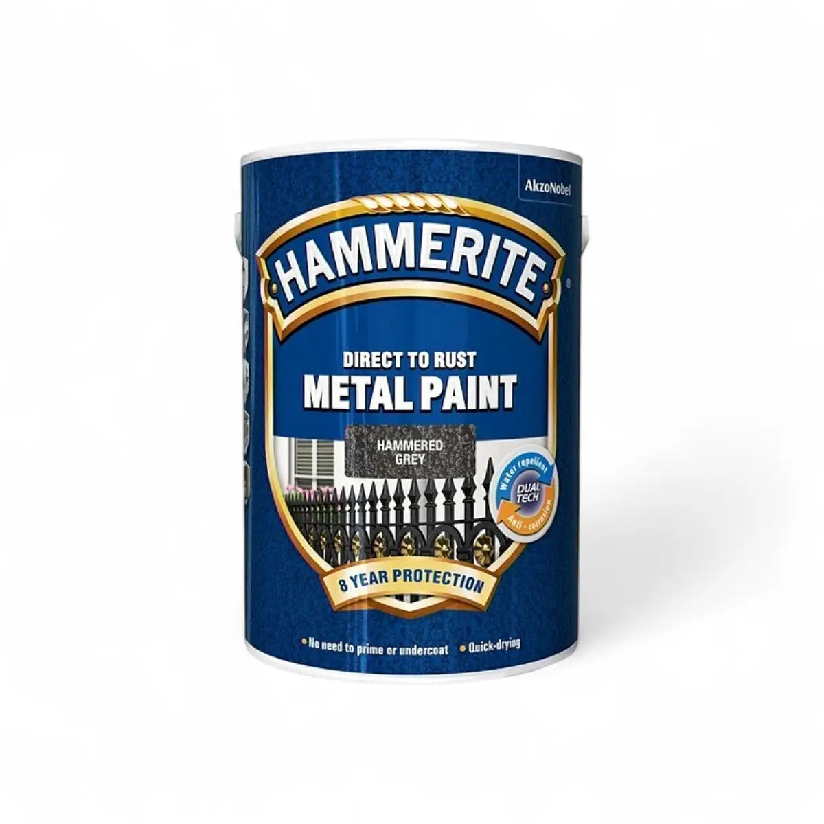Hammerite Dtr Sb Hammered Grey 5L Paint