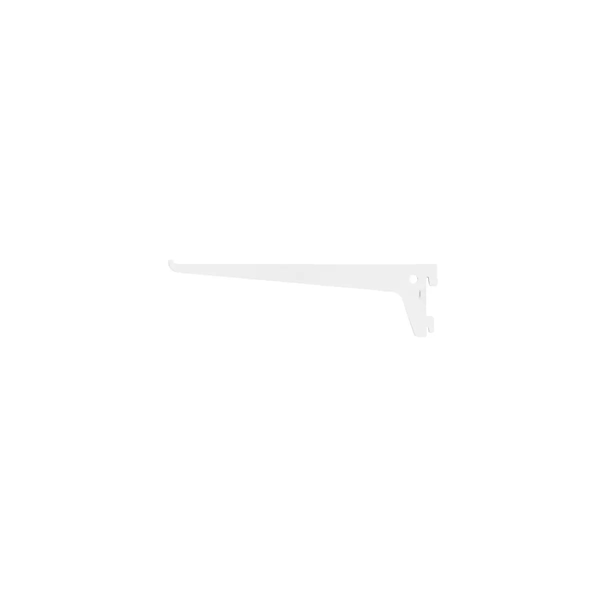 White plastic shelf bracket