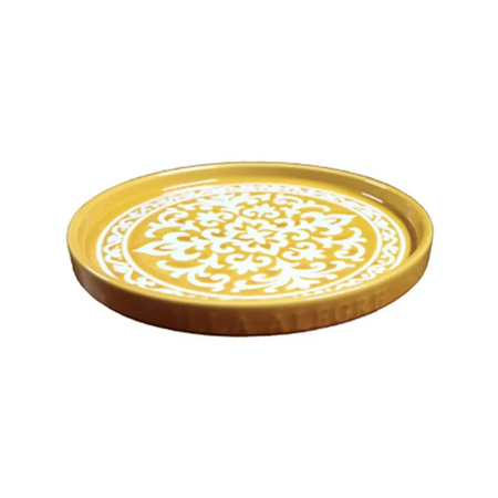 Stackable flat dinner plate
