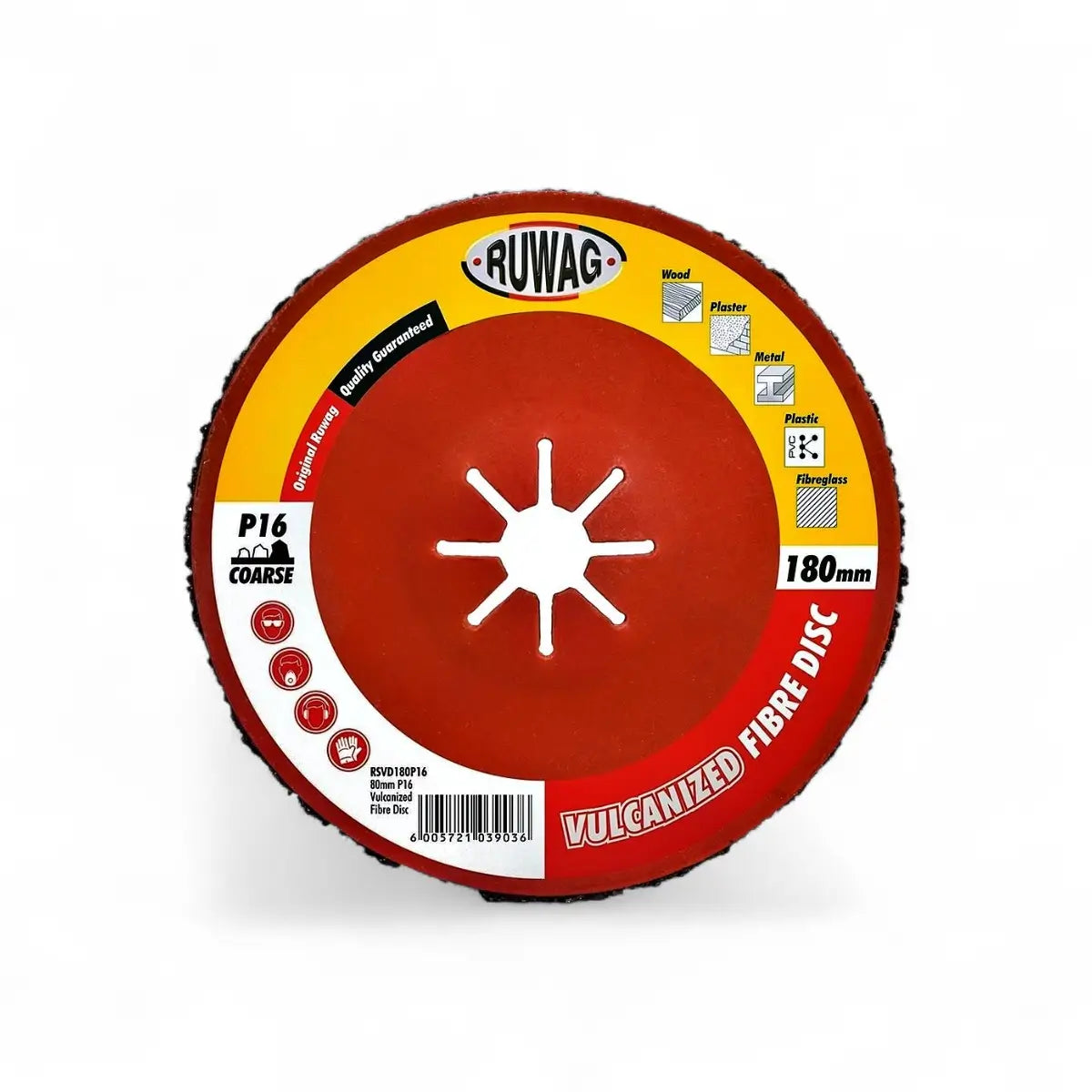 Vulcanized Fibre Sanding Disc 180mm