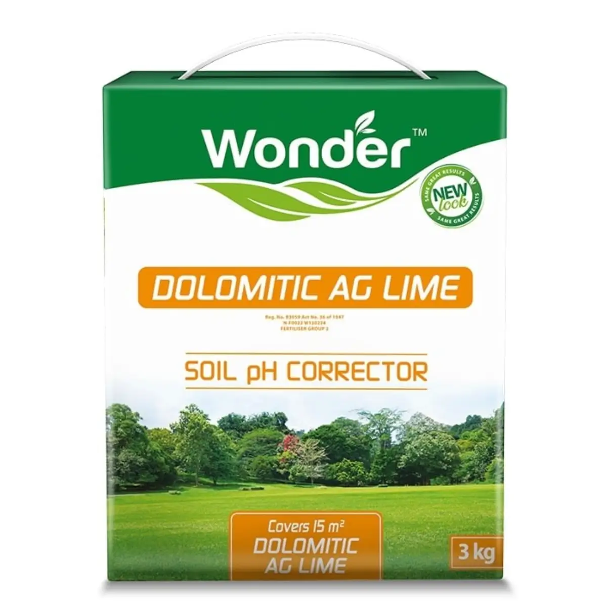 Dolomitic lime fertilizer bag