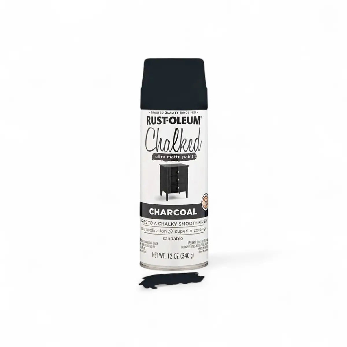 Chalked Ultra Matte Spray Paint - Charcoal - 340G