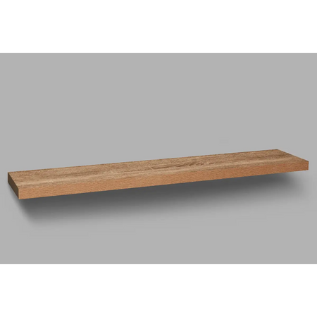 Washed oak floating shelf