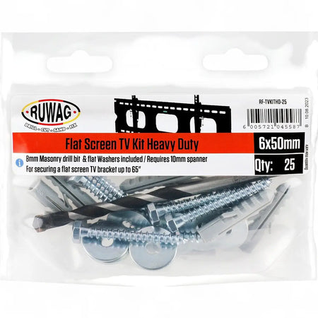 Heavy Duty Flat Screen Tv Wall Mount Fastener Kit (25-Piece)