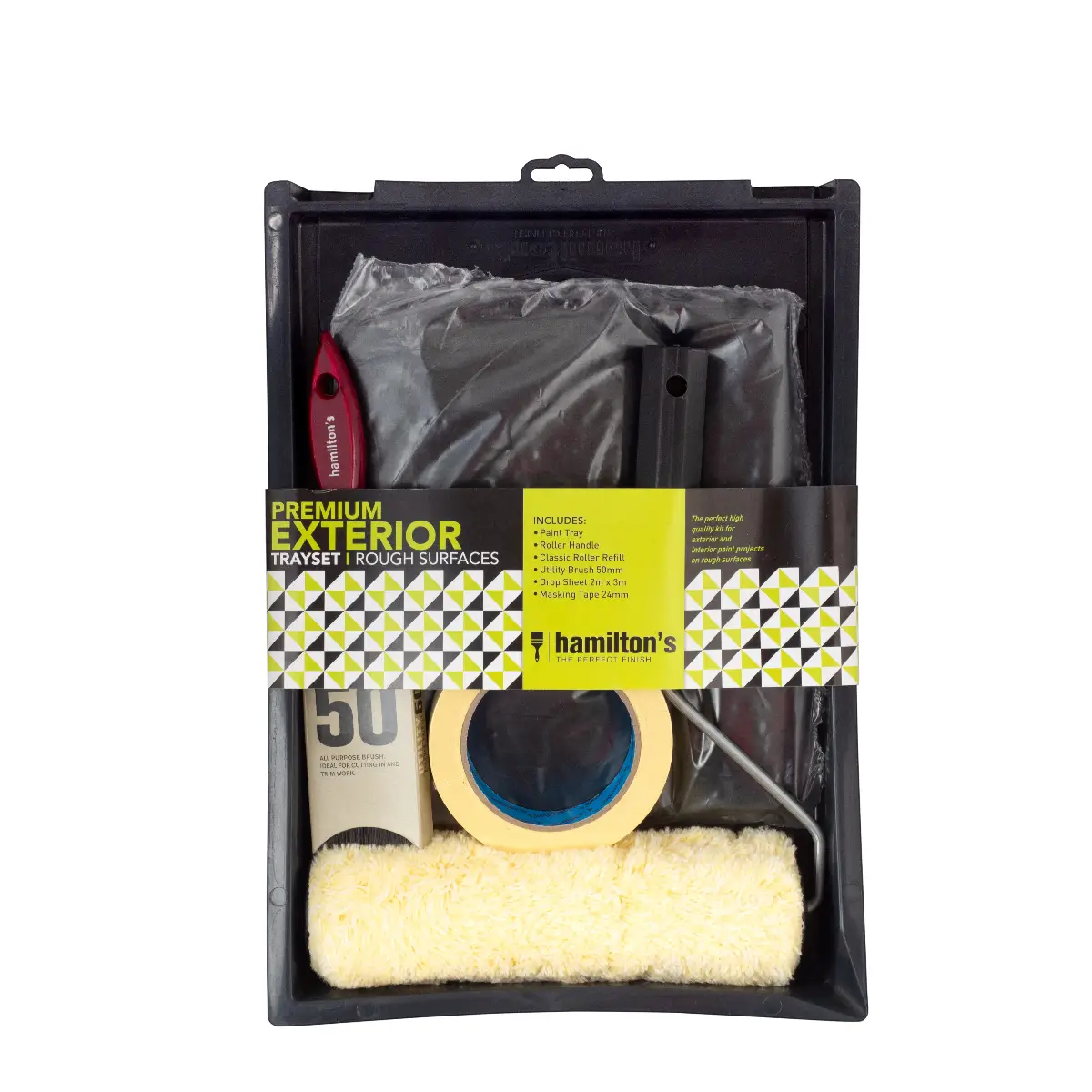 Premium exterior paint trayset