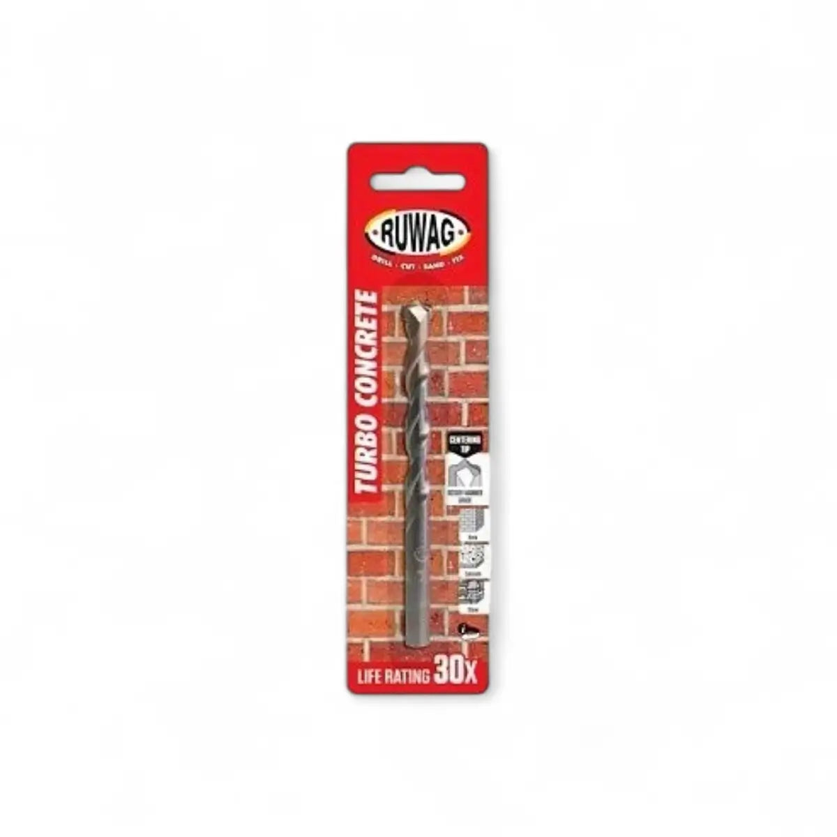 Turbo Concrete Drill Bit (Carded)