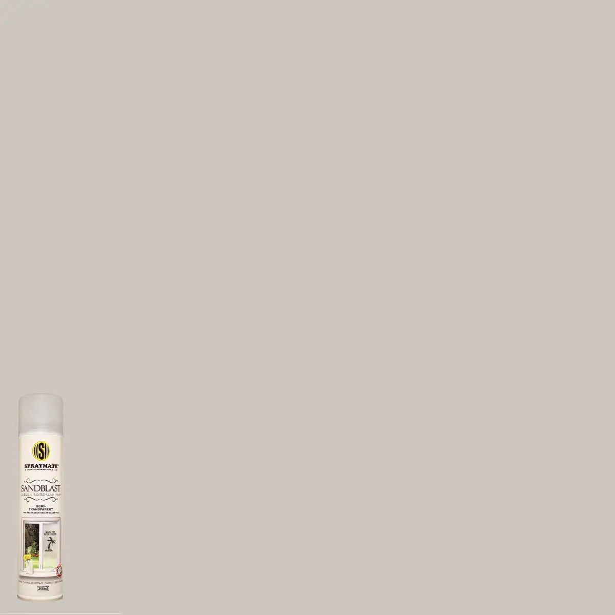 Mist grey sand blast spray