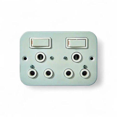 Dynamic Distributors Crabtree Soc Sw Duo 16A Ind. Classic Switch Cover Plate