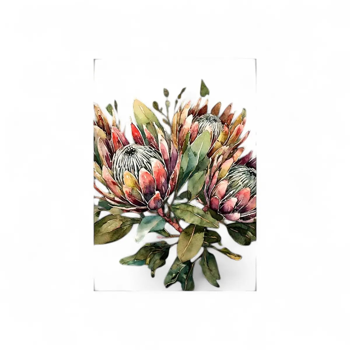 Tjhoko Paint Protea Elegance (Vertical) Sml | 400X300 mm Decoupage Sheet