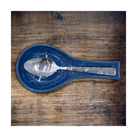 Ceramic spoon rest for cooking