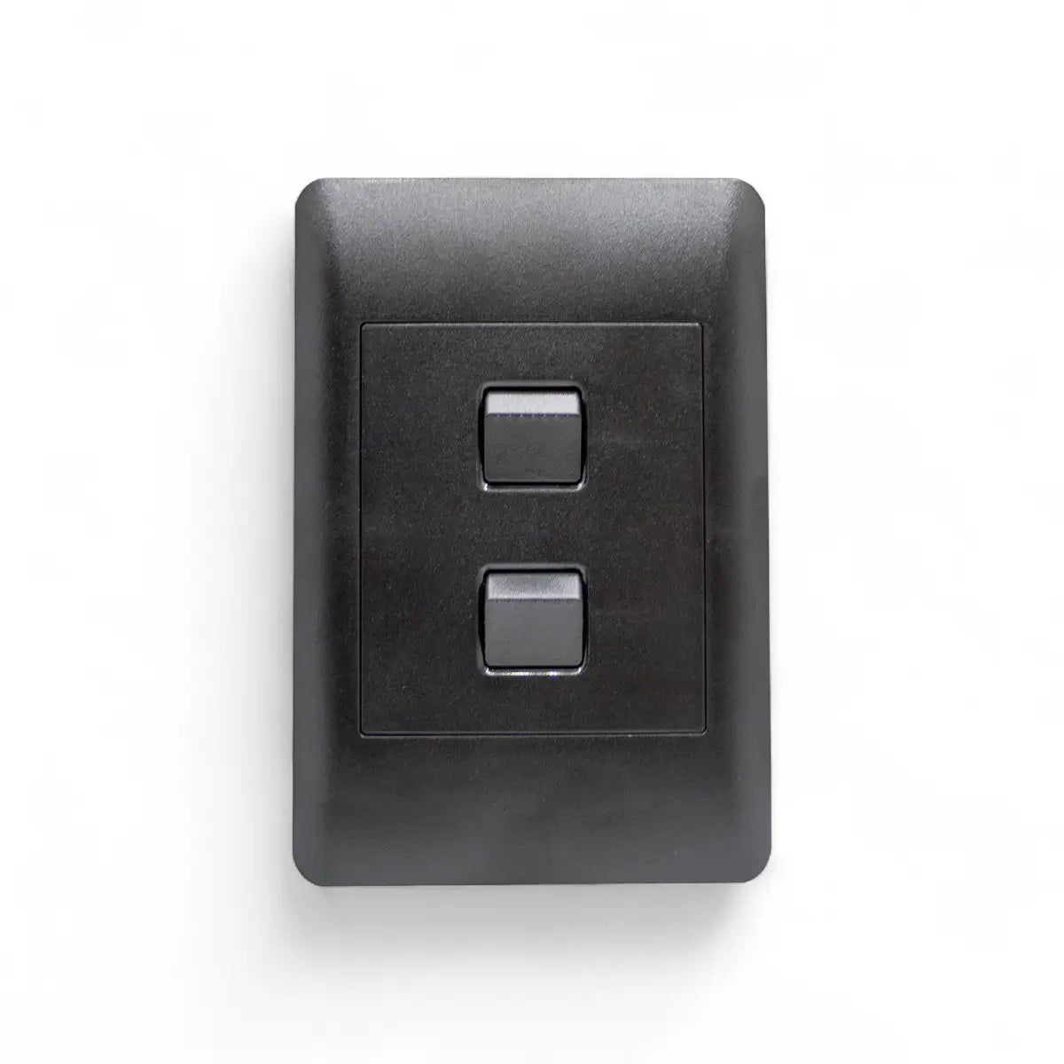 Lesco Switch Apollo 100X50Mm 2Lever 1W Edgy Sapphire Blk Light Switches