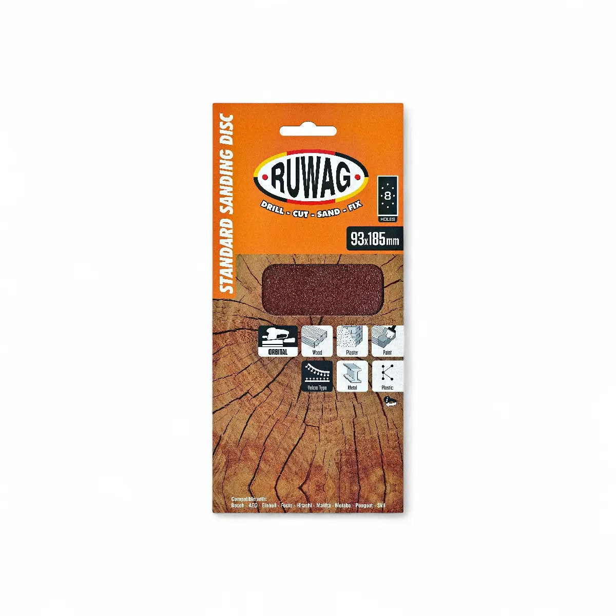 Orbital Velcro Sanding Sheet 93 x 185mm