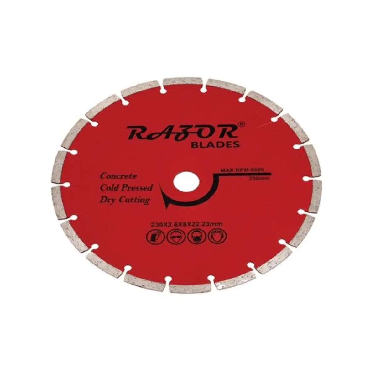 115mm segmented blade soft mat red