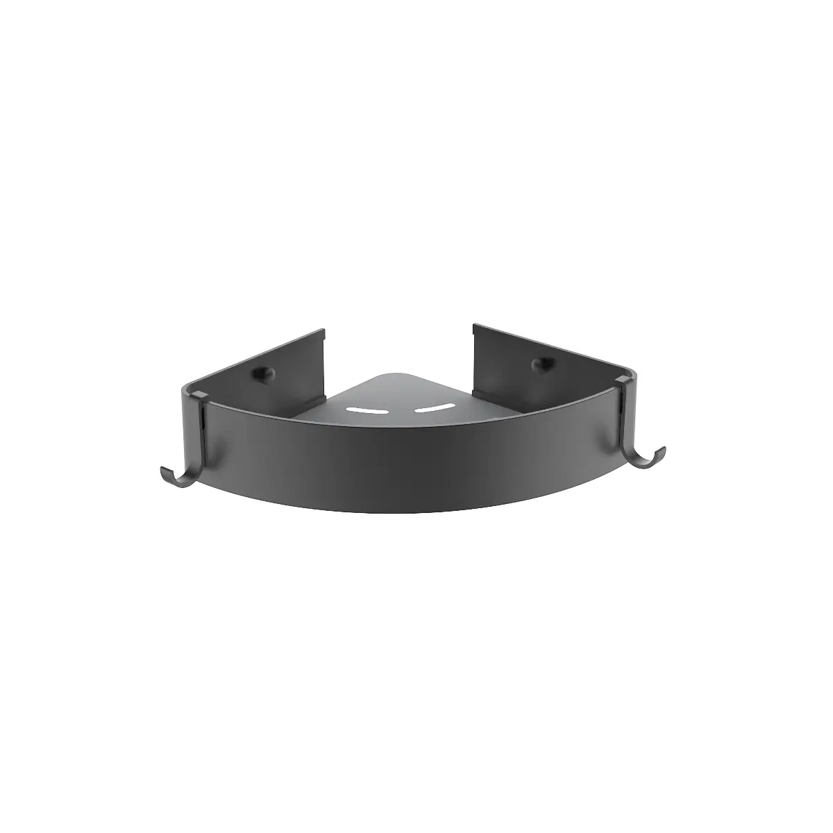 Black corner shower shelf