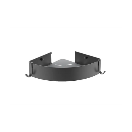 Black corner shower shelf