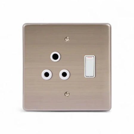 Lesco Switch Socket Sgl 100X100Mm White Sabs Switch Socket