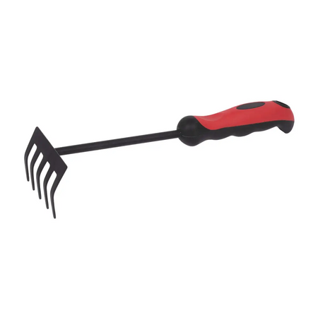 Small floral garden rake