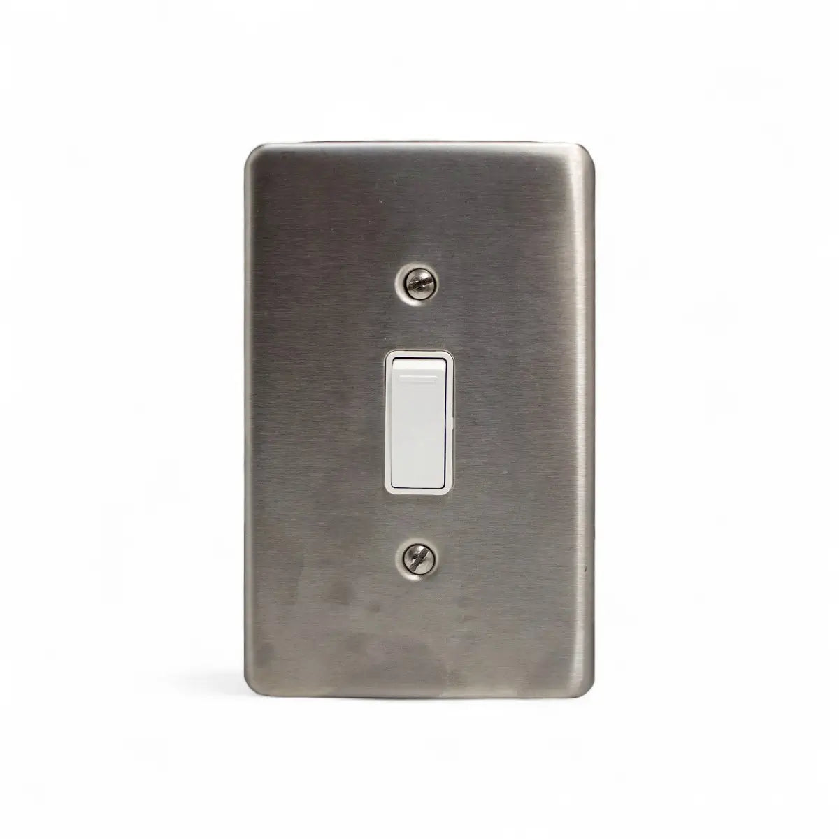 Lesco Switch 1 Lever Iway 100X50Mm S/Steel White Sabs Light Switches