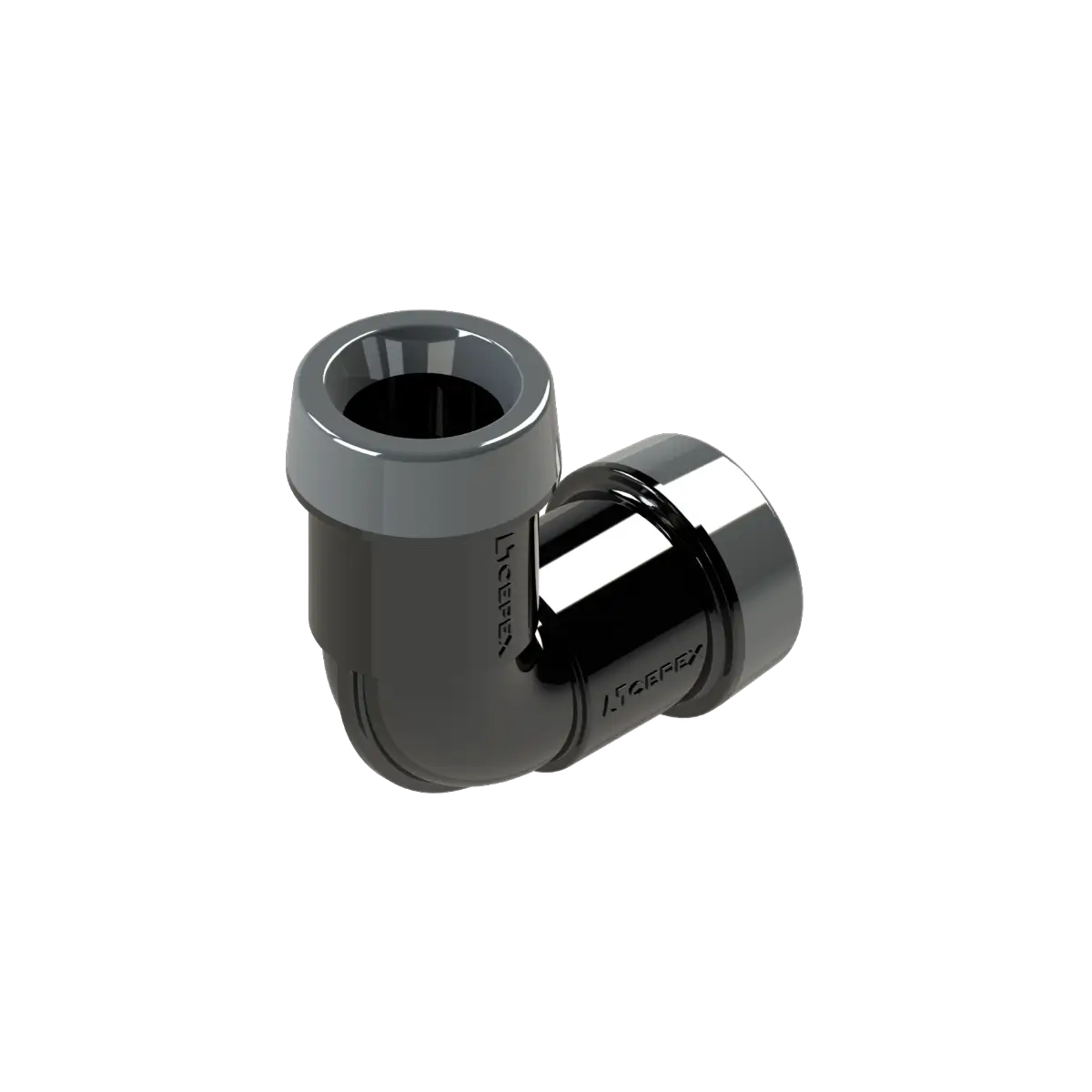Irrigation elbow connector fitting