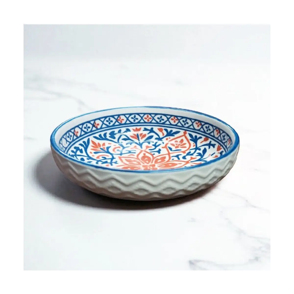 Embossed ceramic dish 12cm