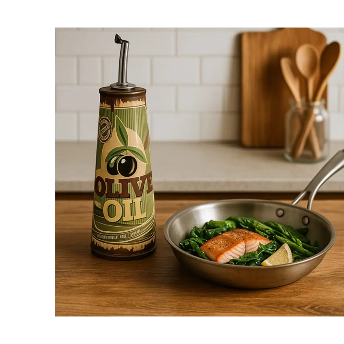 Ceramic olive oil dispenser