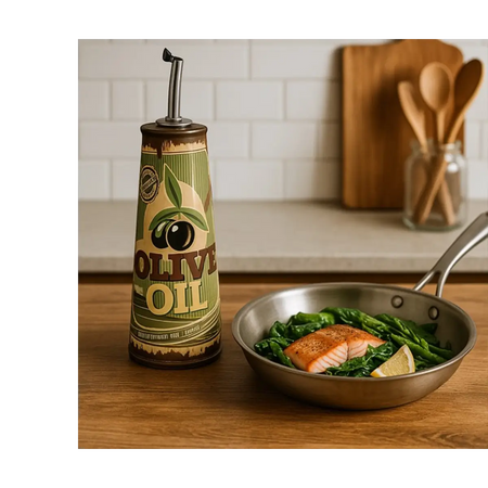 Ceramic olive oil dispenser