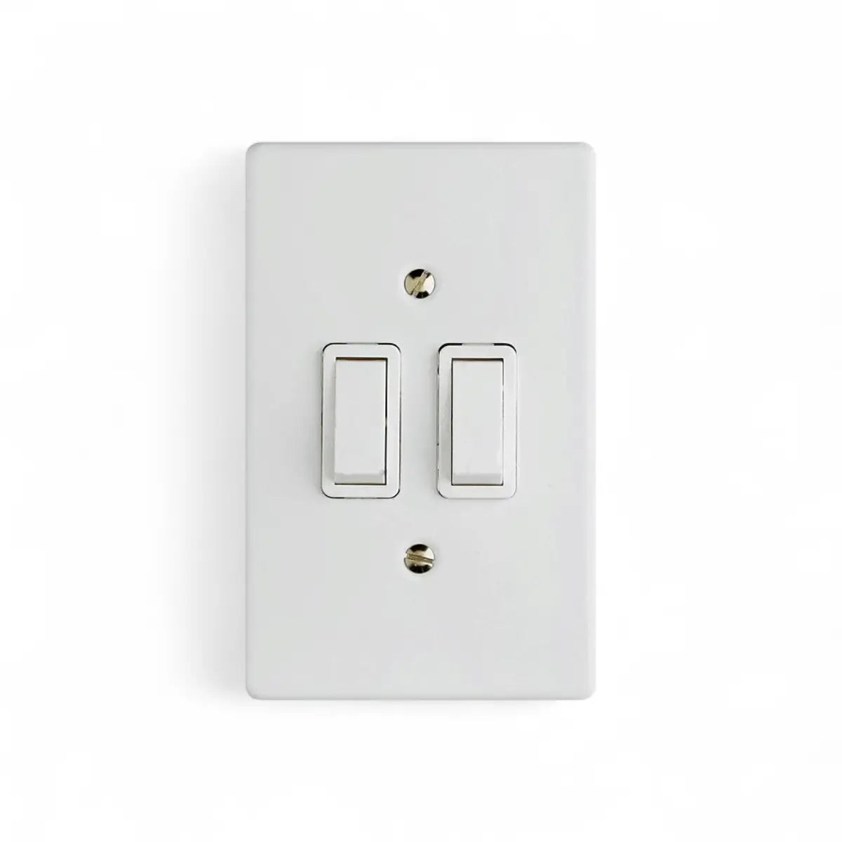 Dynamic Distributors Crabtree 2L Switch + Plate Assembled Switch Cover Plate