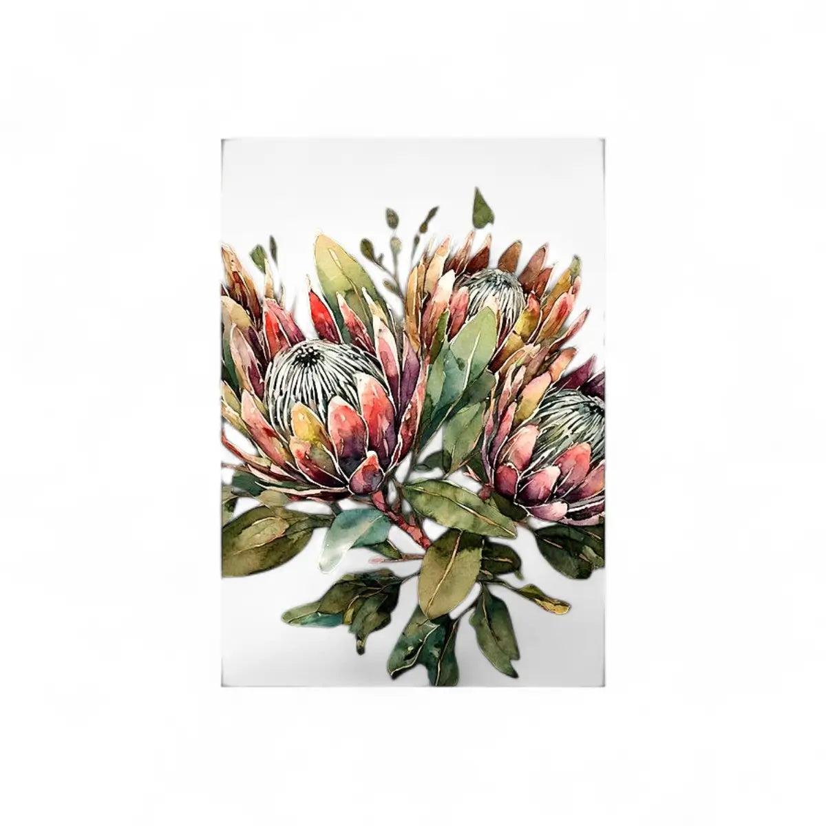 Tjhoko Paint Protea Elegance (Vertical) Lrg | 860X598 mm Decoupage Sheet