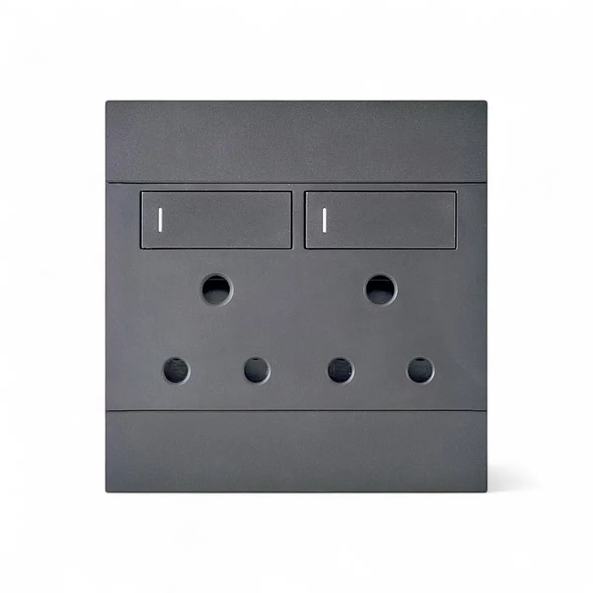 Major Tech Switched 16A RSA 100x100mm 250V Socket Outlet Double