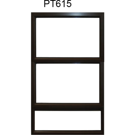Valuwin Aluminium WIndow PTT615 (600X1500) DOUBLE OPENER - Al's Hardware