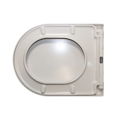 Soft close round toilet seat
