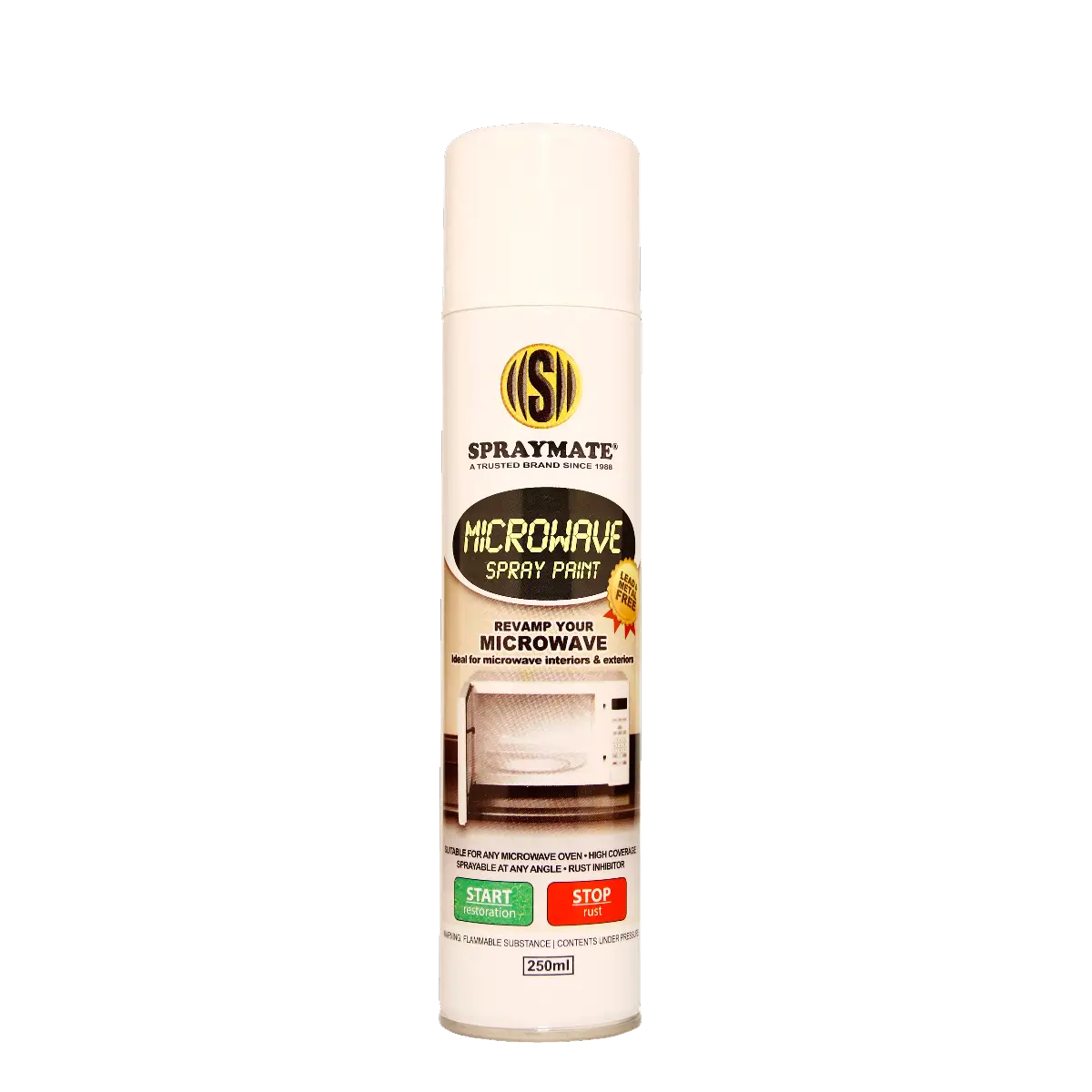 White microwave touch up paint spray