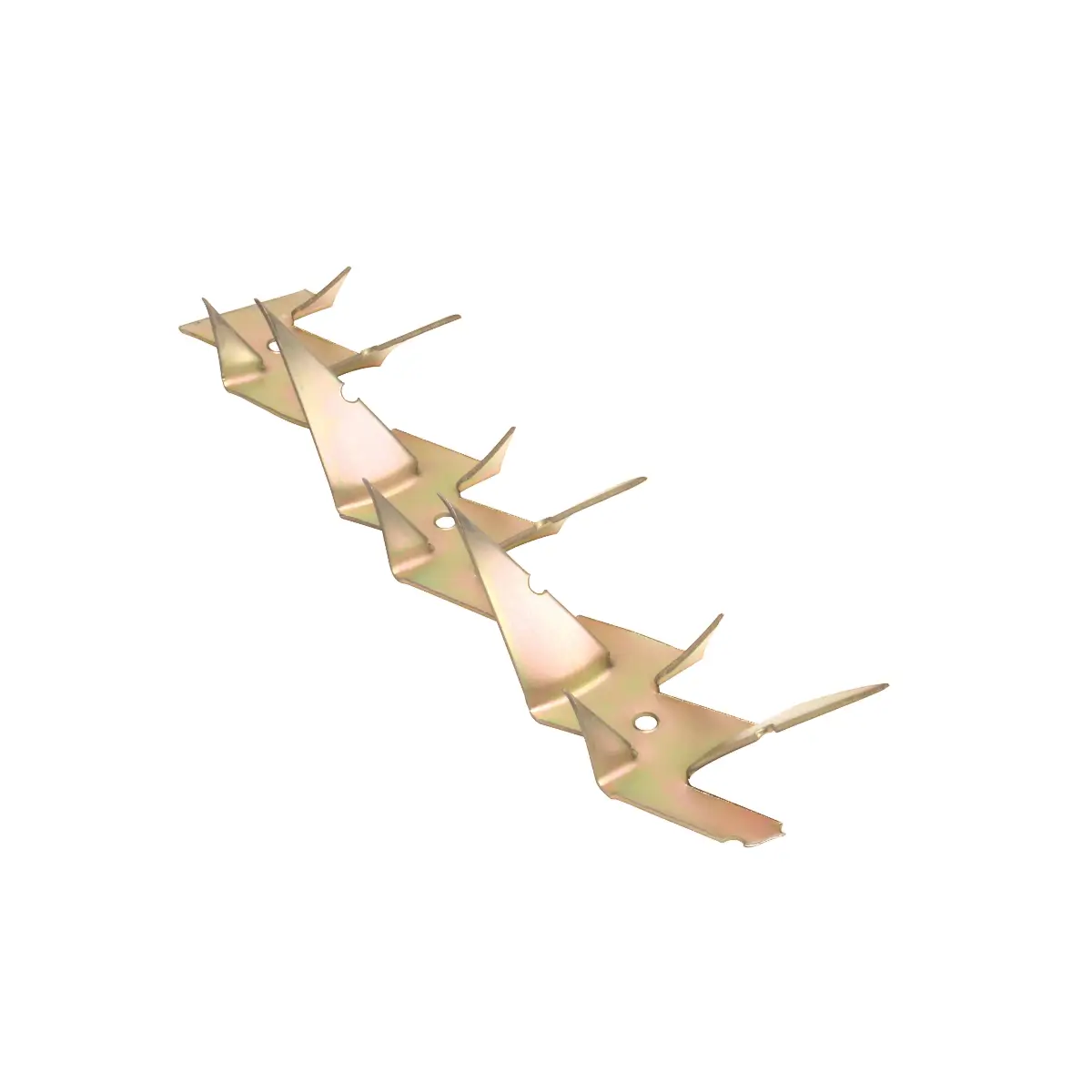 Gold security spike strip