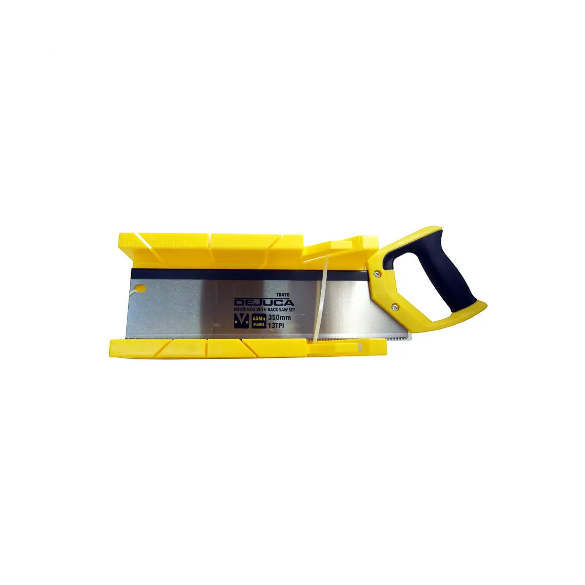 Plastic mitre box and saw
