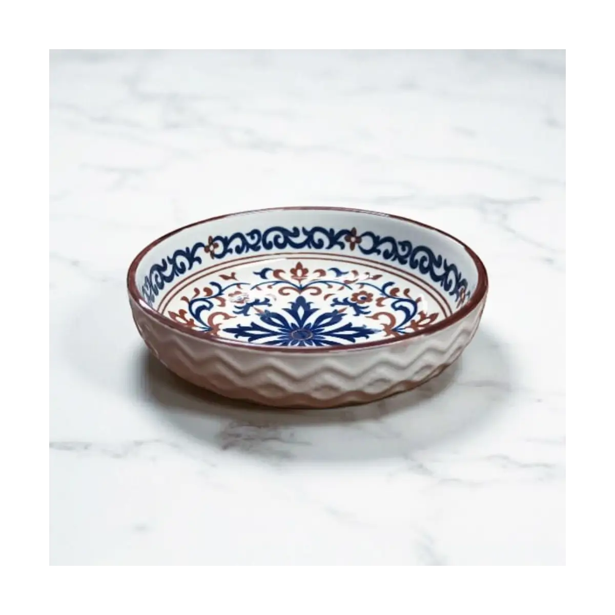 Embossed ceramic dish 12cm