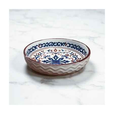 Embossed ceramic dish 12cm