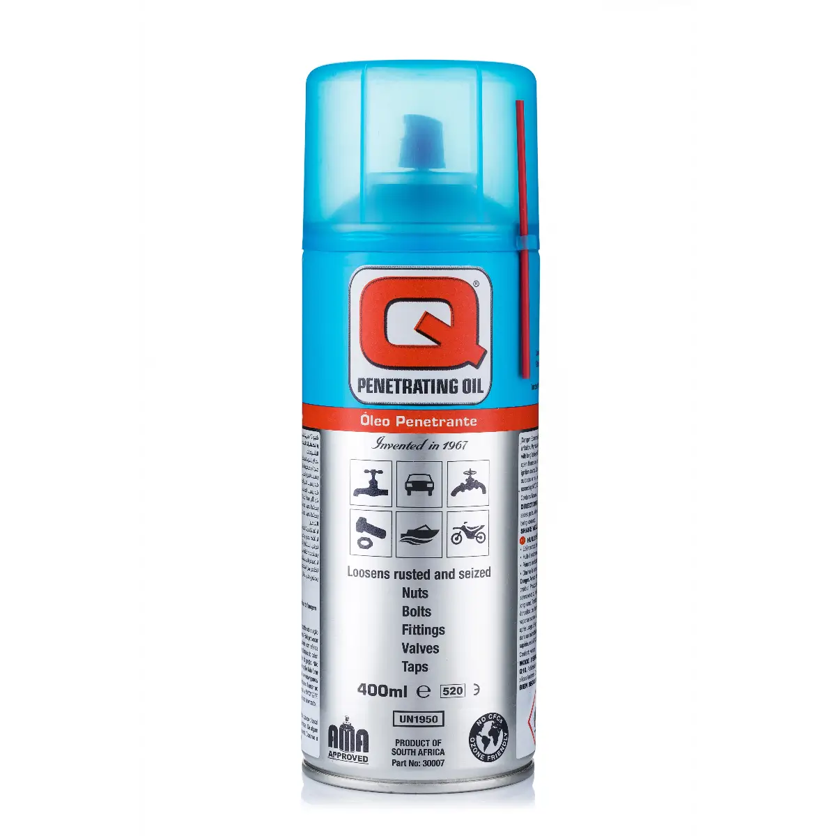 Penetrating rust remover spray