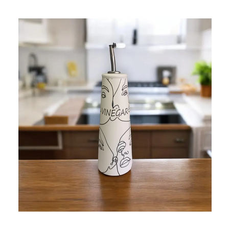 Ceramic vinegar pourer bottle