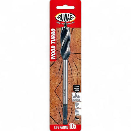 Turbo Wood Drill Bit (Carded)