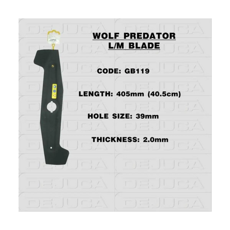 Predator mower blade replacement
