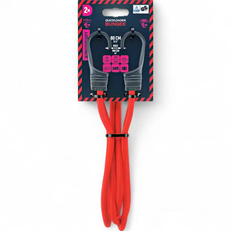 Quickload Classic Bungee Cord (40Kg) - 80Cm X 8mm (2-Pack)