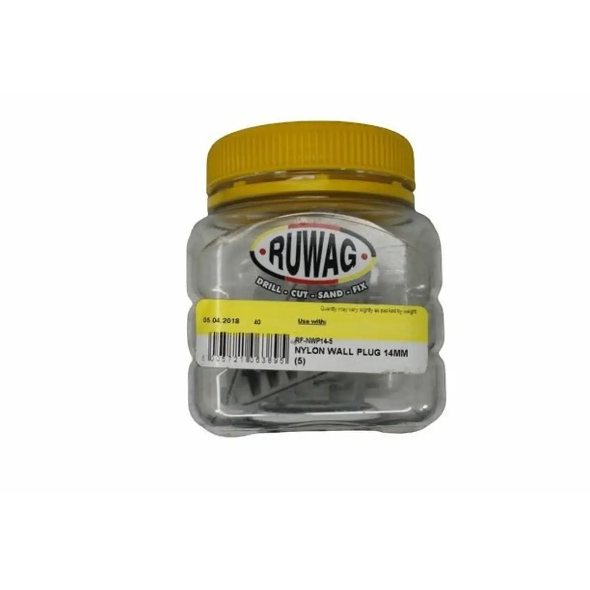 Ruwag 14mm Nylon Wall Plug (5) - Al's Hardware