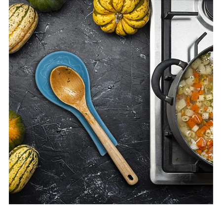 Ceramic spoon rest tray